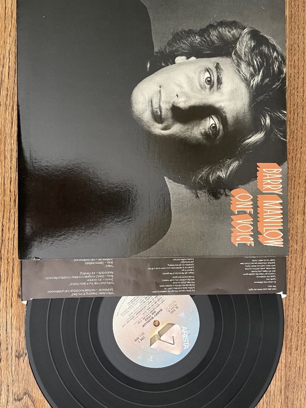 One Voice by Barry Manilow (Vinyl, Arista) 1979